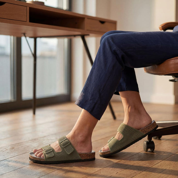 Giesswein Merino Slides Women - forêt 418