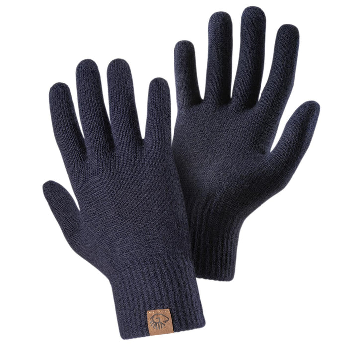 Giesswein MerinoLux Gloves Men - bleu foncé 548