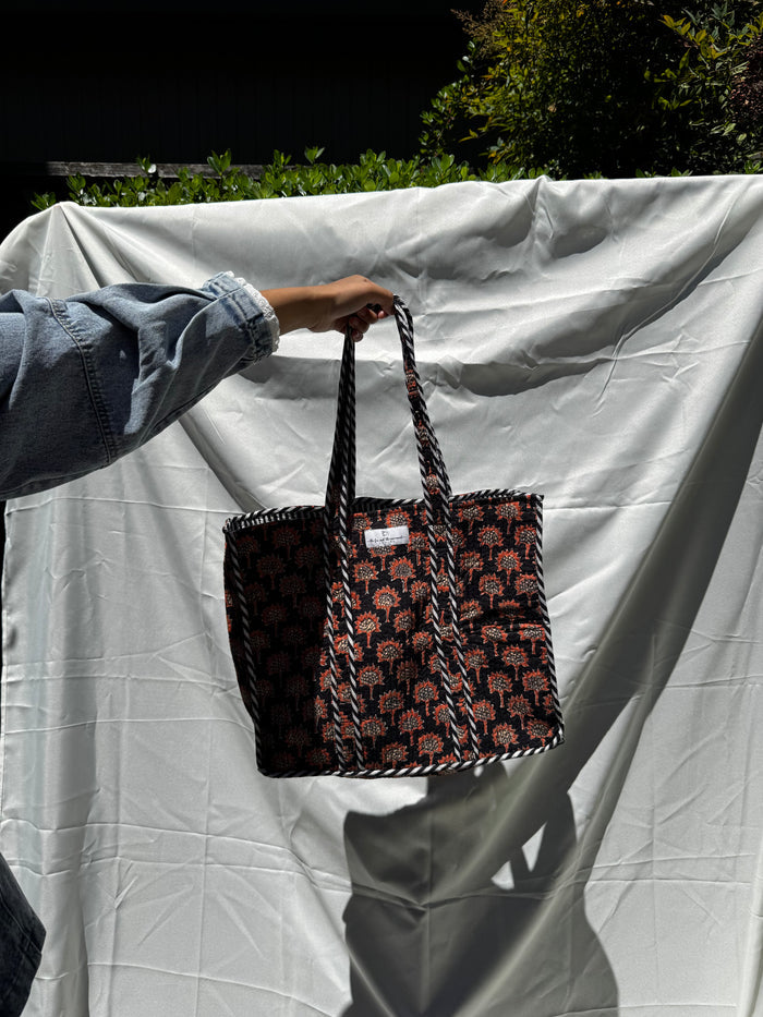 Midnight Bloom Tote