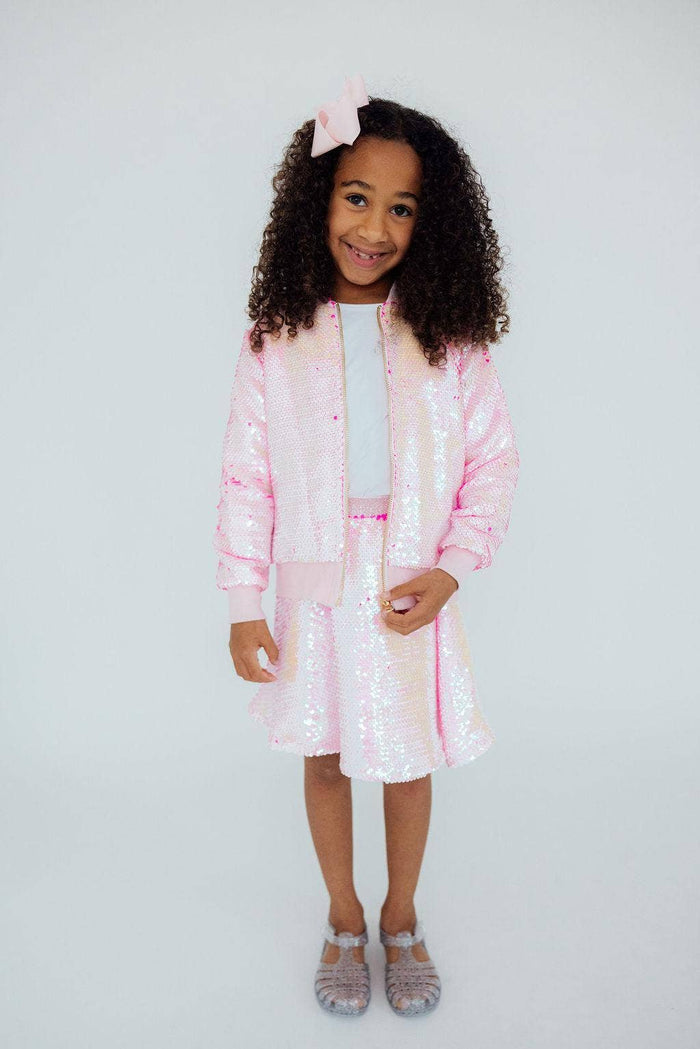 Mila & Rose Sequin Jacket - Diva Pink Flip