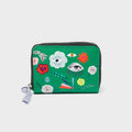 Min & Mon - Frodo Irish Green Leather Zip Around Wallet - Floralia Design