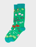 Min & Mon - Green Socks - Floralia