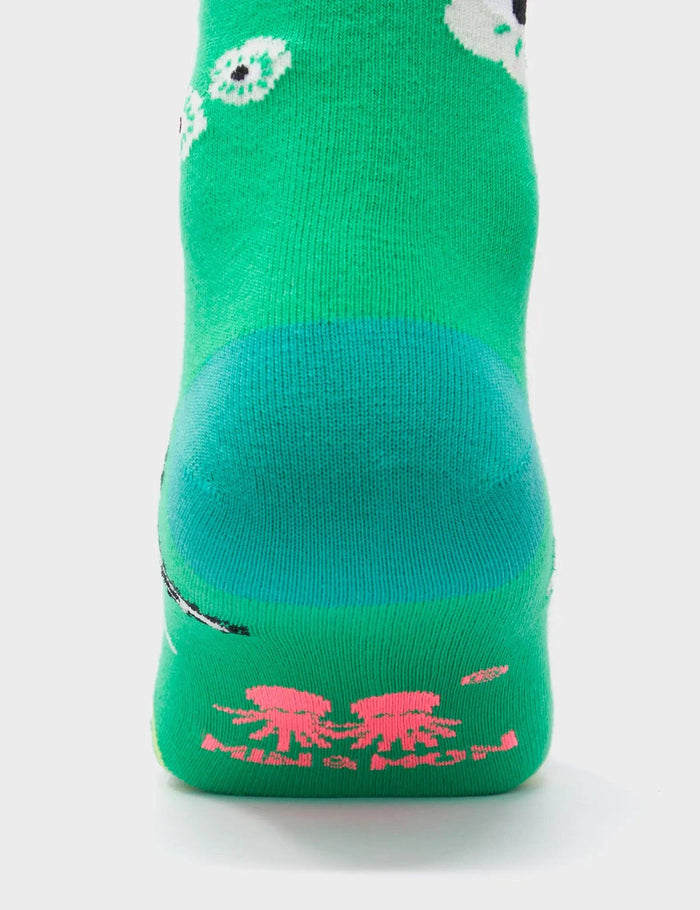 Min & Mon - Green Socks - Floralia