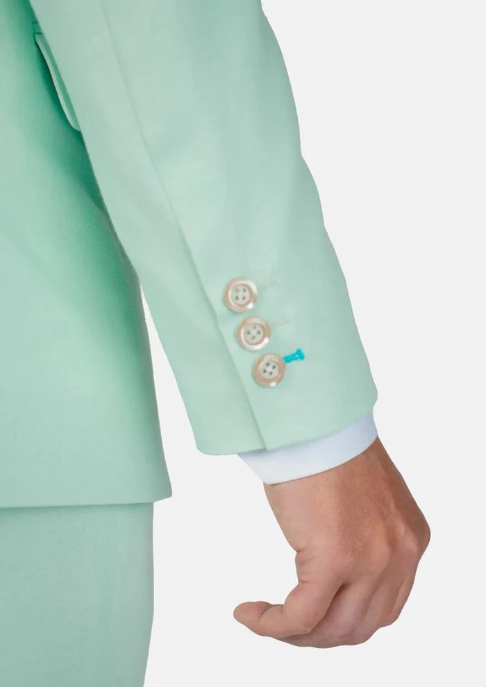 Hudson Mint Green Linen Blend Suit - SARTORO