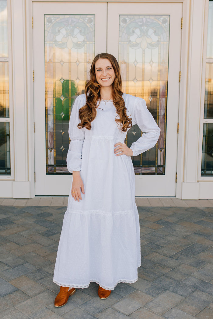 Monica LDS Temple Dress