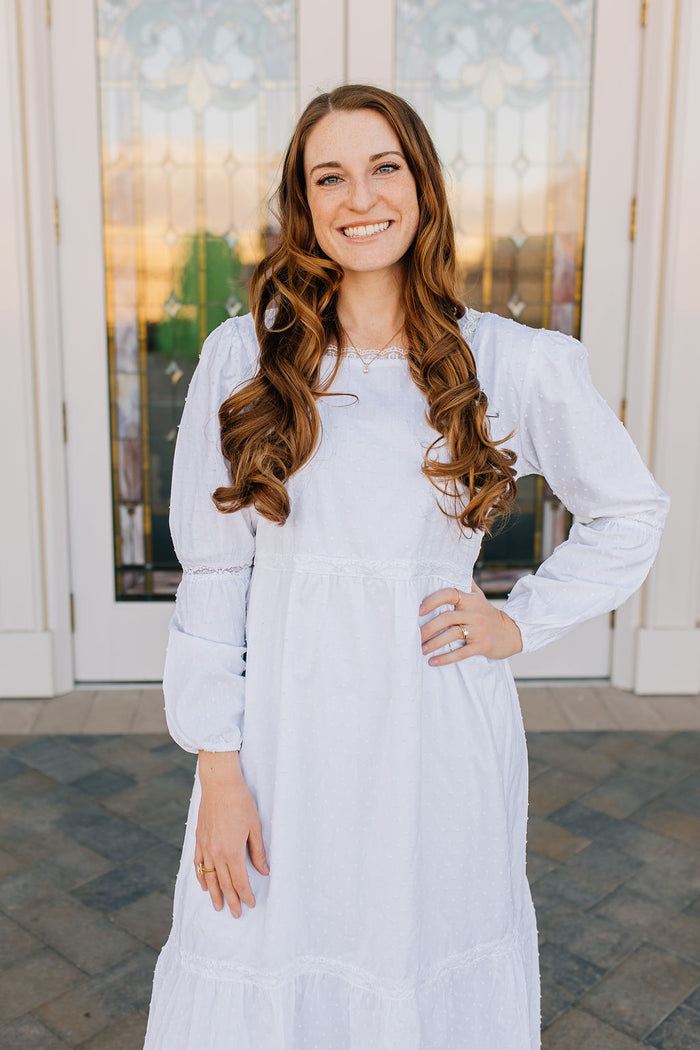 Monica LDS Temple Dress