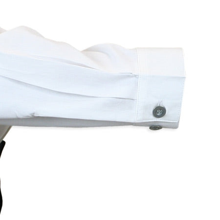 Morgan Pleated Dress Shirt - White