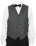 Morton Vest - Black Plaid