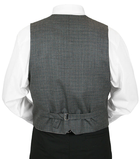 Morton Vest - Black Plaid