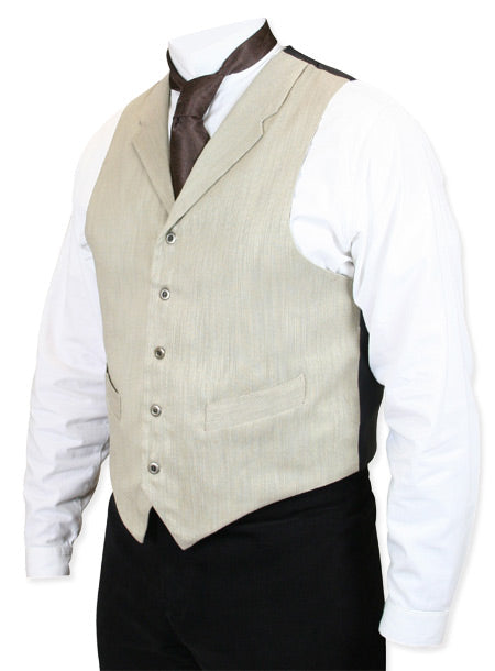 Morton Vest - Beige Stripe