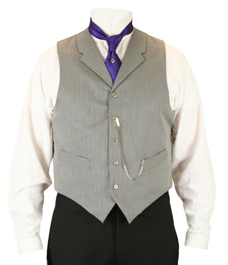 Morton Vest - Gray Stripe