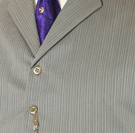 Morton Vest - Gray Stripe