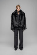 "MUDDY" FAUX FUR BLOUSON - 032c