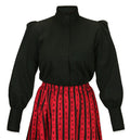 Muriel Pleated Blouse - Black