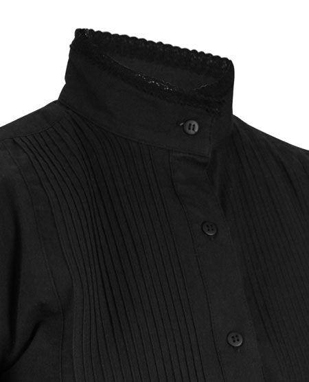 Muriel Pleated Blouse - Black