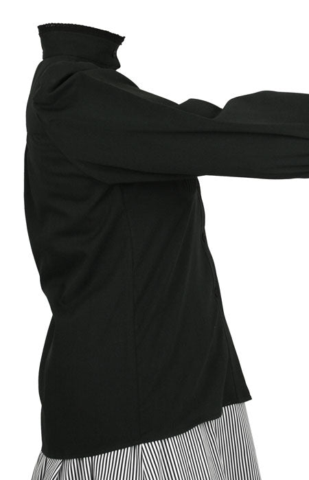 Muriel Pleated Blouse - Black