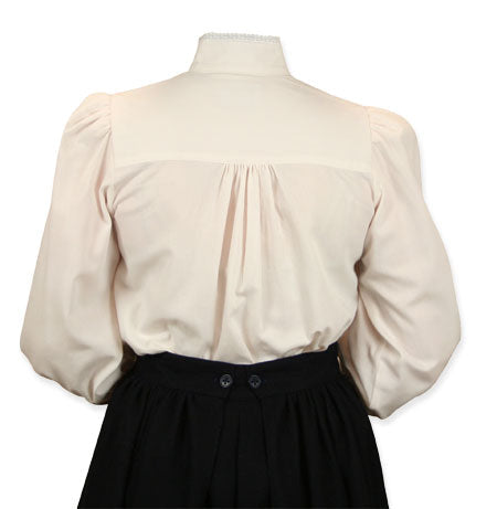 Muriel Pleated Blouse - Natural