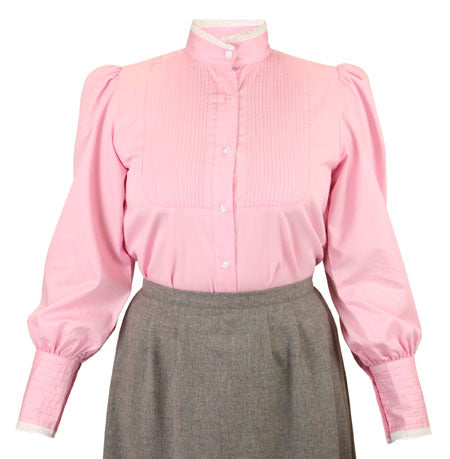 Muriel Pleated Blouse - Pink