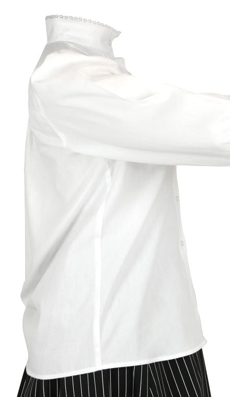 Muriel Pleated Blouse - White
