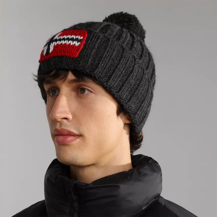 Napapijri - Semiury 5 Beanie in Dark Grey - Nigel Clare