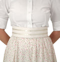 Narrow Cotton Ribbon Belt - Ivory