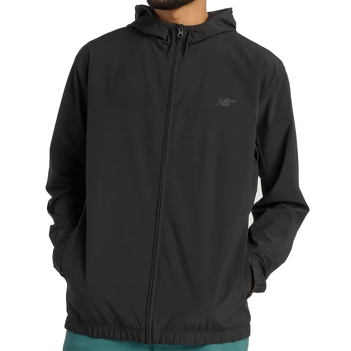 New Balance Numeric Woven Full Zip Jacket black pure boardshop