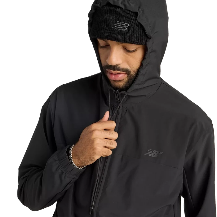 New Balance Numeric Woven Full Zip Jacket black pure boardshop