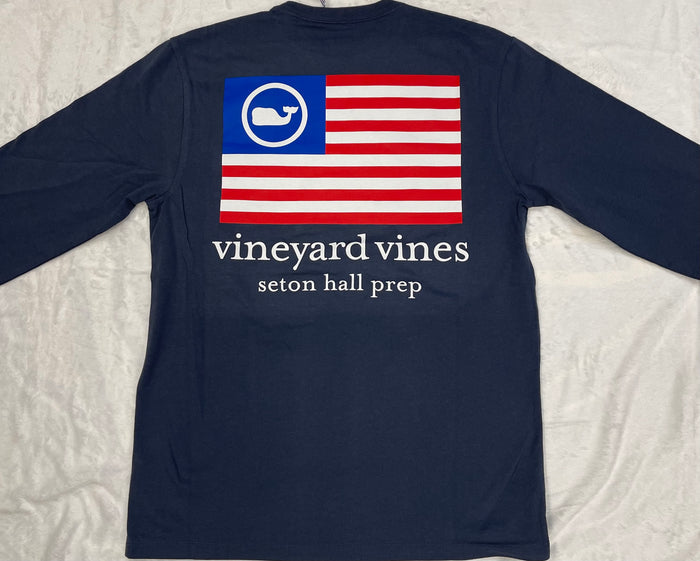 New Vineyard Vine  Seton Hall Prep Long-sleeve pocket T                                       1/11/24