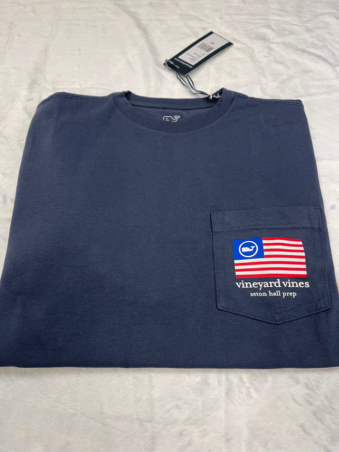 New Vineyard Vine  Seton Hall Prep Long-sleeve pocket T                                       1/11/24