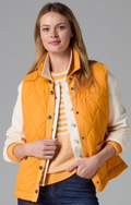 Nic + Zoe Knit Trim Puffer Vest