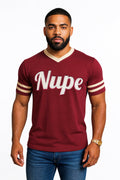 Nupe V-Neck Varsity Tee