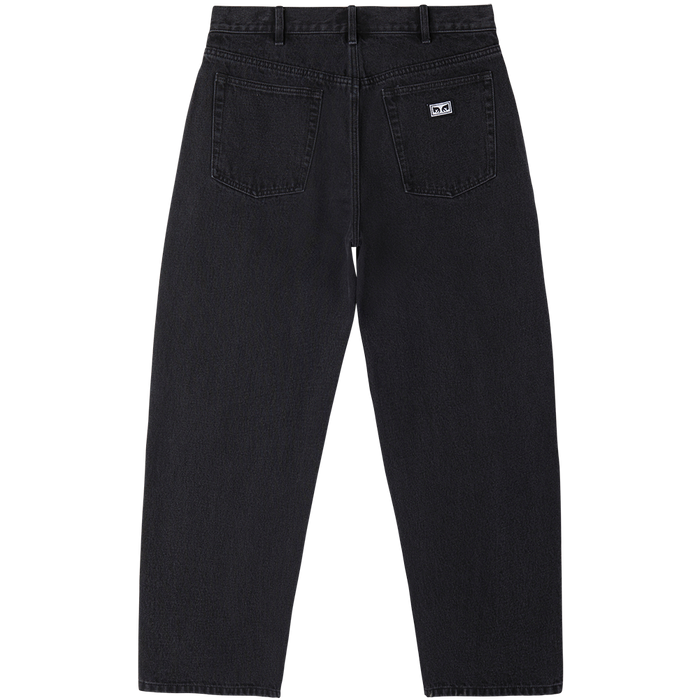 Obey Bigwig Baggy Denim faded black pure boardshop