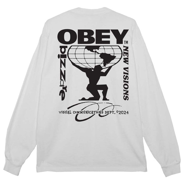 Obey Bizarre New Visions Long Sleeve T-Shirt white pure boardshop