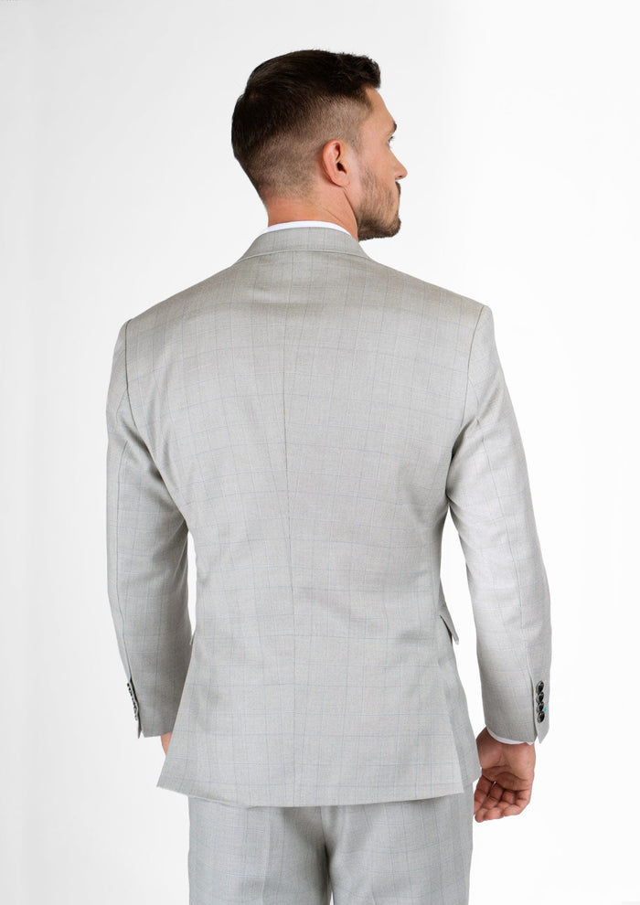 Ellis Off-White Prince Of Wales Jacket - SARTORO