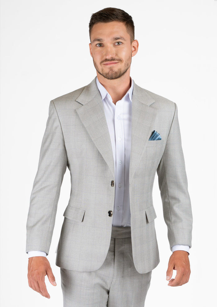 Ellis Off-White Prince Of Wales Suit - SARTORO