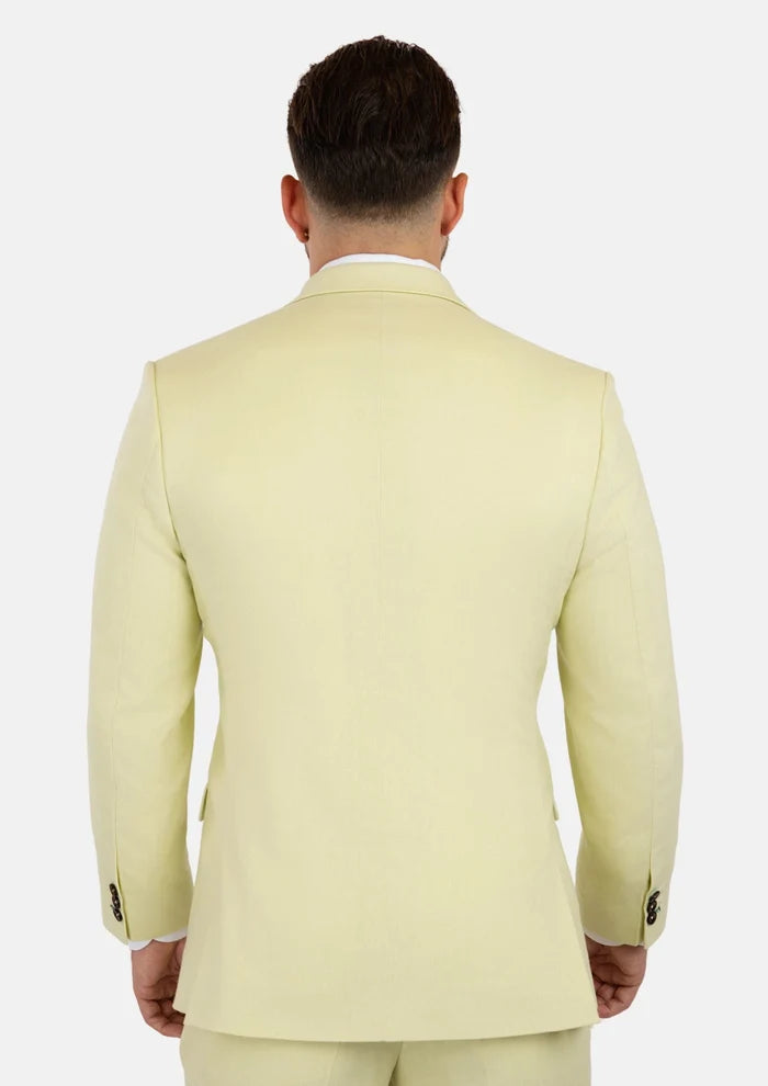 Ellis Olive Cream Linen Blend Suit - SARTORO