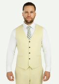 Olive Cream Linen Vest