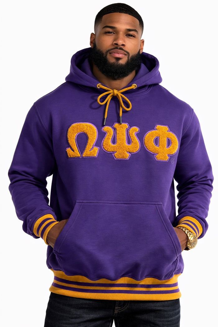 Omega Psi Phi Chenille Hoodie