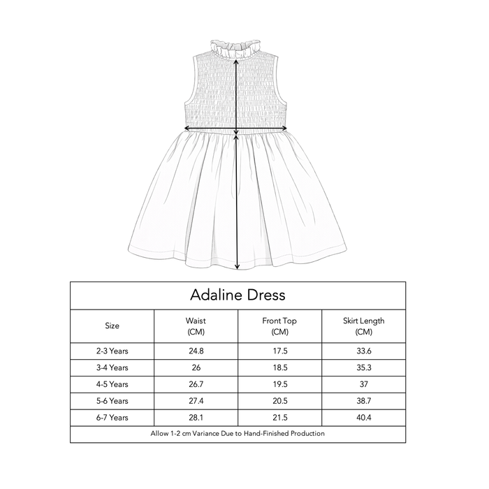 Petit Playa Organic Cotton Adaline Dress in Gardenia print, breathable organic cotton clothing for babies and girls — image 12