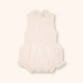 Petit Playa Organic Cotton Adaline Romper in Gardenia print, breathable organic cotton clothing for babies and girls — image 3