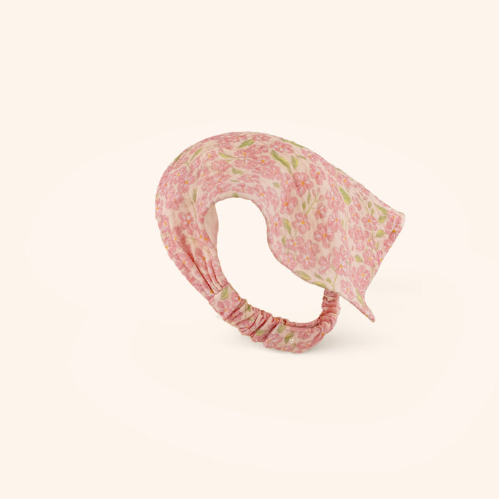 Petit Playa Organic Cotton Amie Bandana in Peony print, breathable organic cotton accessory for babies and girls — image 8