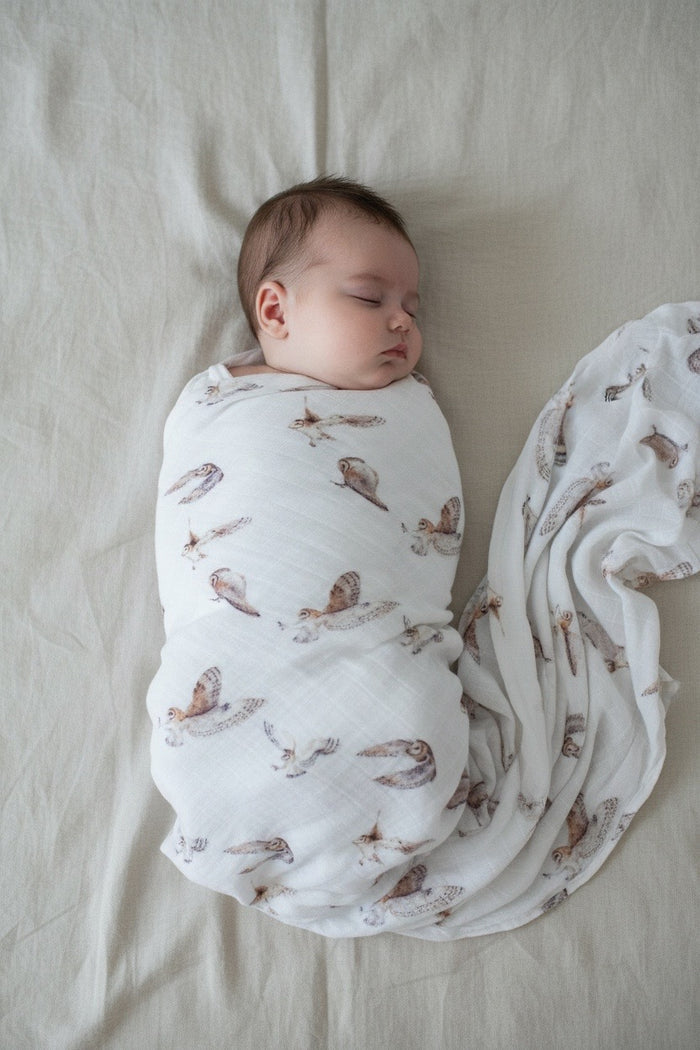 Muslin newborn swaddle wrap breathable and soft
