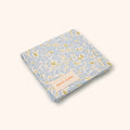 Petit Playa Organic Cotton Fleur Swaddle in Hydrangea print, breathable organic cotton swaddle for babies and girls