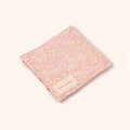 Petit Playa Organic Cotton Fleur Swaddle in Peony print, breathable organic cotton swaddle for babies and girls