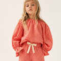 Petit Playa Organic Cotton Marlow Smock Top in Lover print, breathable organic cotton clothing for babies and girls