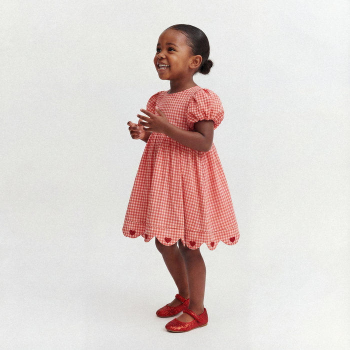 Petit Playa Organic Cotton Maya Dress in Lover print, breathable organic cotton clothing for babies and girls — image 6