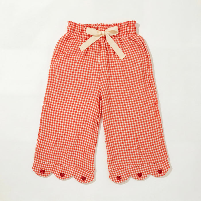 Petit Playa Organic Cotton Petal Pant in Lover print, breathable organic cotton clothing for babies and girls — image 6