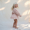 Petit Playa Organic Cotton Petal Skort in Peony print, breathable organic cotton clothing for babies and girls
