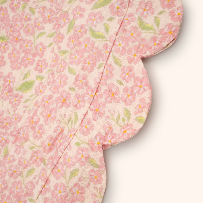 Petit Playa Organic Cotton Petal Top in Peony print, breathable organic cotton clothing for babies and girls — image 7
