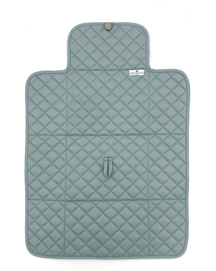 Organic Cotton Travel Change Mat Slate